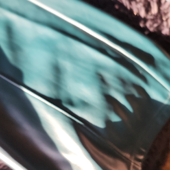 7 For All Man Kind Green faux Leather Pants - Picture 7 of 7